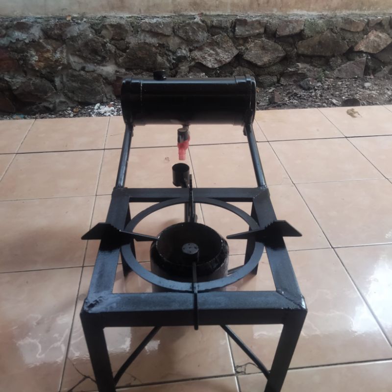 kompor oli bekas plus blower api biru