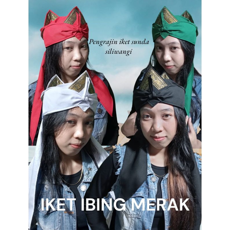 iket sunda ibing merak, iket praktis, totopong, blangkon sunda jawa bendo