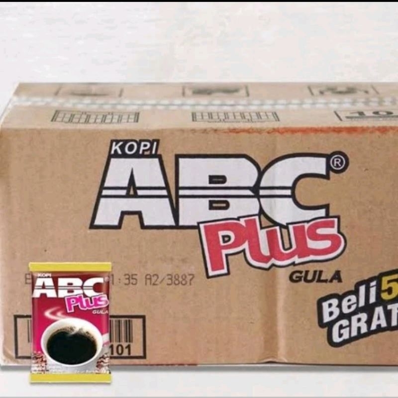 

KOPI ABC Plus Gula 1 Dus isi 120×18 gr