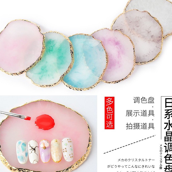 

NEW PRODUCT Nail Art Mixing Palette Palet Nail Art Kerang Multifungsi Display 2 Sisi Wadah Pencampur Warna Kutek UV