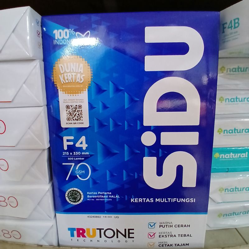 

KERTAS HVS SIDU F4 70 GSM