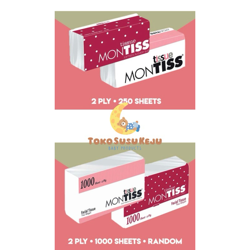 TISSUE MONTISS 250SHEETS, 1000SHEETS TISU MONTISS