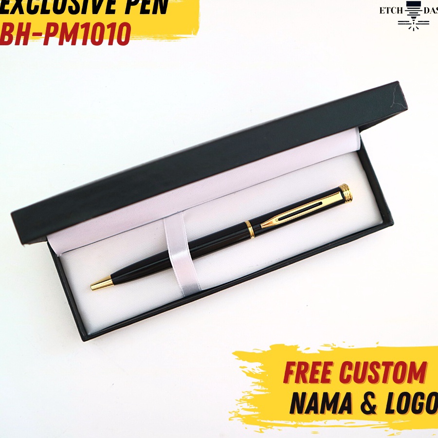 

BIG SALE Pulpen Promosi Custom Free Cetak Nama dan Logo Pulpen Souvenir Merchandise Exclusive Pen BHPM11