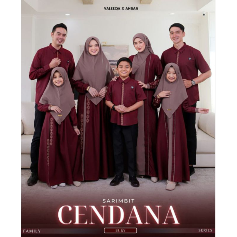 MAROON - sarimbit cendana by valeeqa hijab