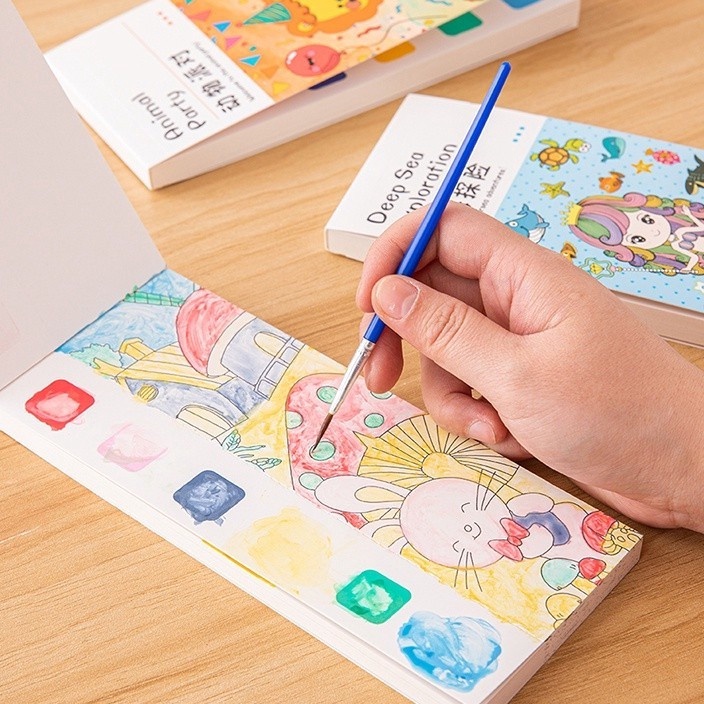 

PROMO SPESIAL Watercolor Painting Buku Melukis Ruizhi