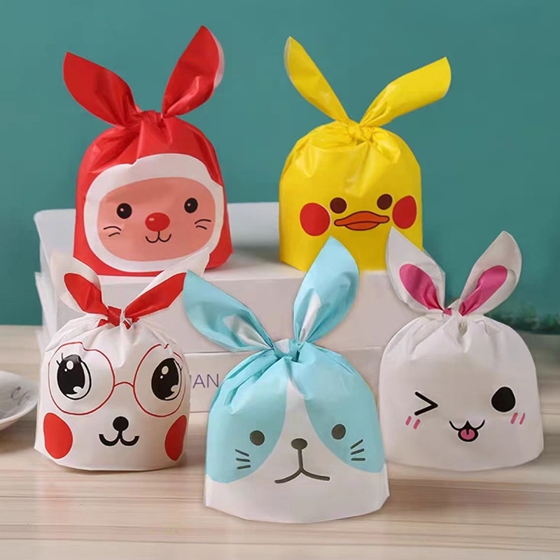 

Plastik Goodie Bag Bingkisan Souvenir Snack Rabbit Plastic Bag Ukuran sedang/Besar