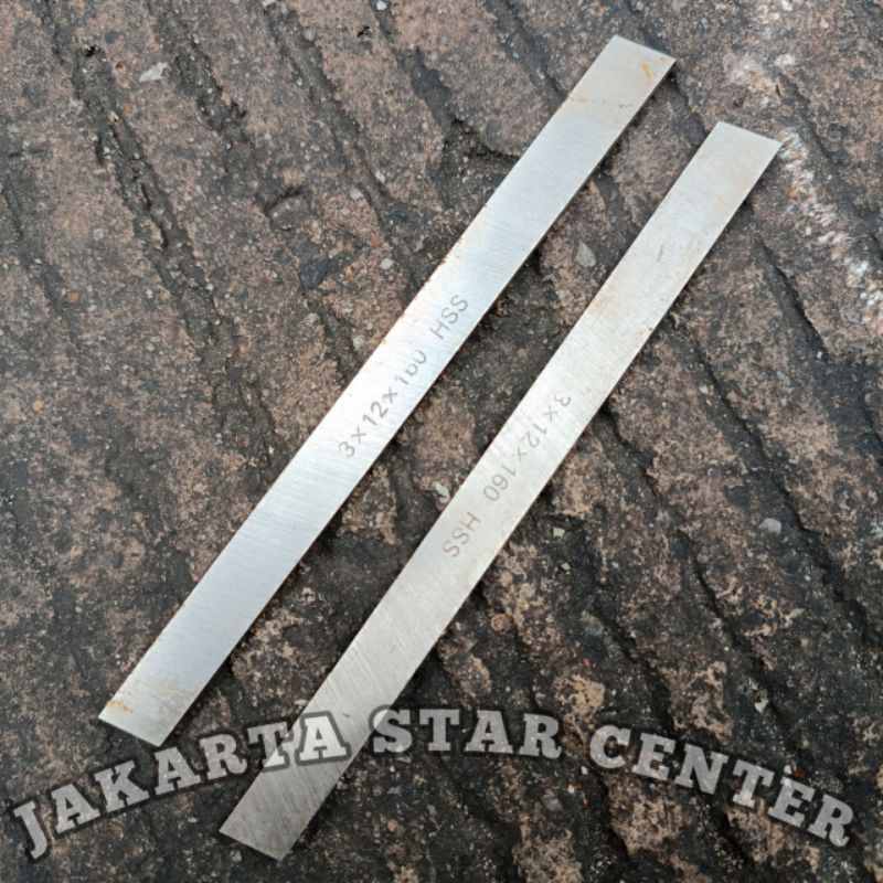 Pahat Bubut Hss 3 × 12 × 160 Pisau Bubut Potong Rectangular Flat HSS Flat Cut Off