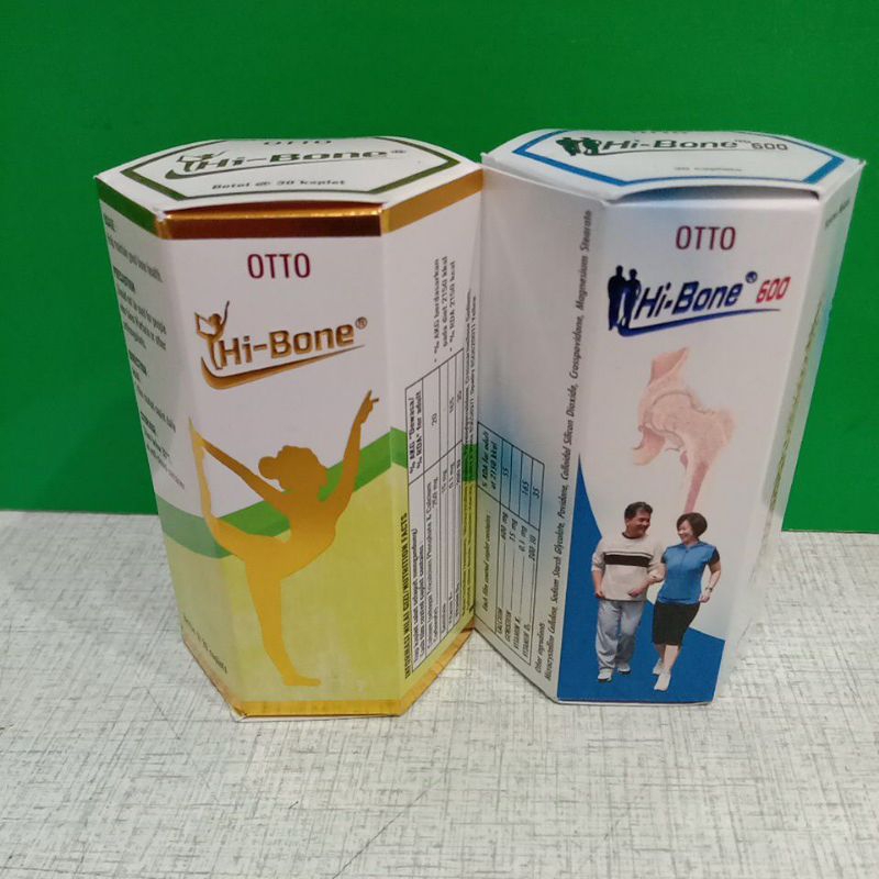 Hi-Bone kuning dan biru isi 30kaplet atau hibone