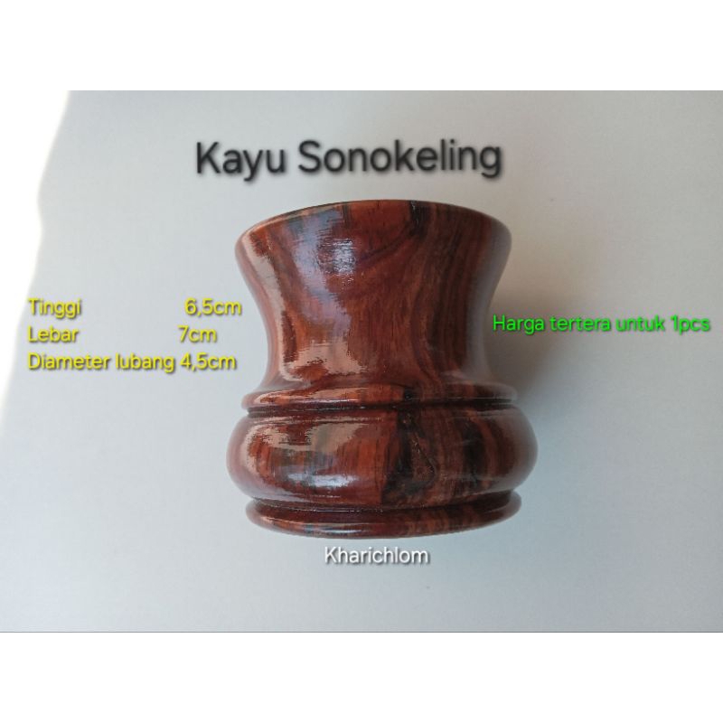 Gulungan/golongan/gogolong senar pancing bahan kayu sonokeling harga satuan