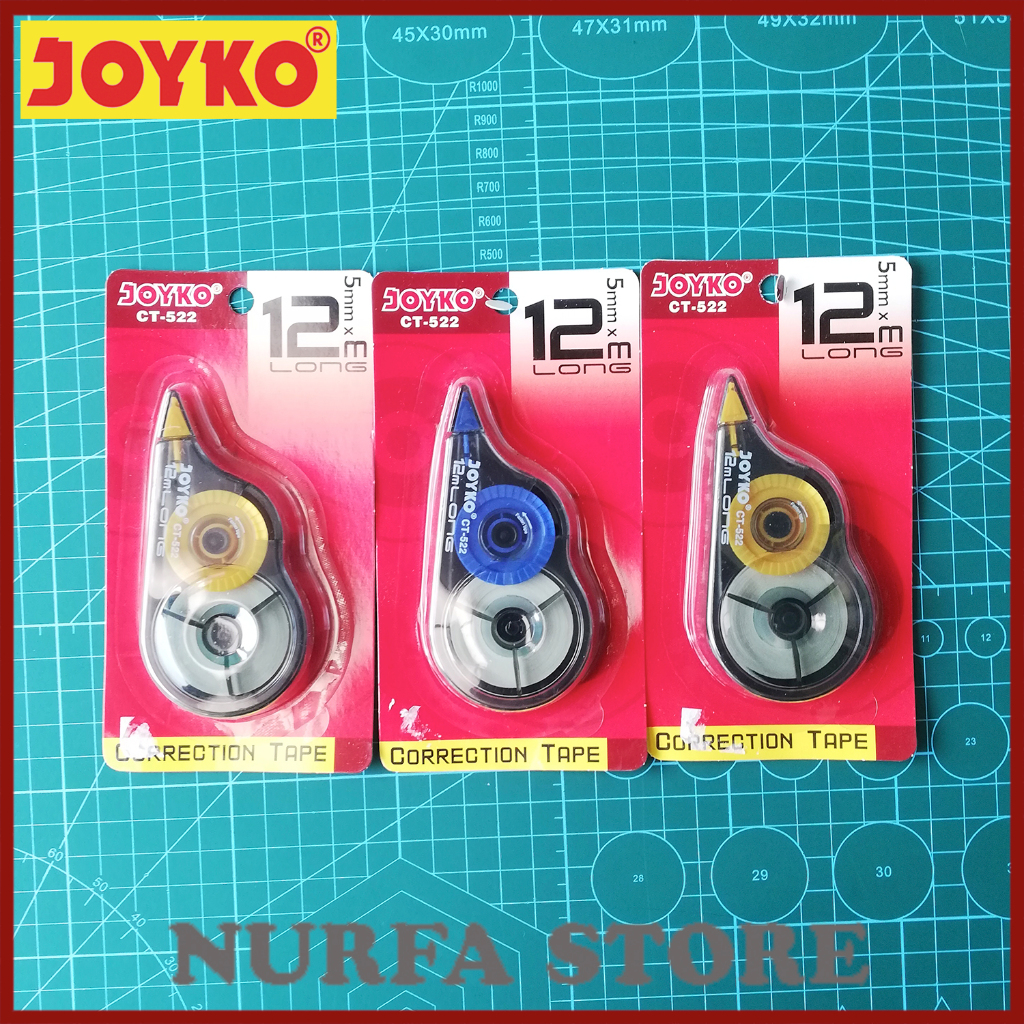 

Correction Tape Joyko 12M CT 522 / Tipex Pita Joyko