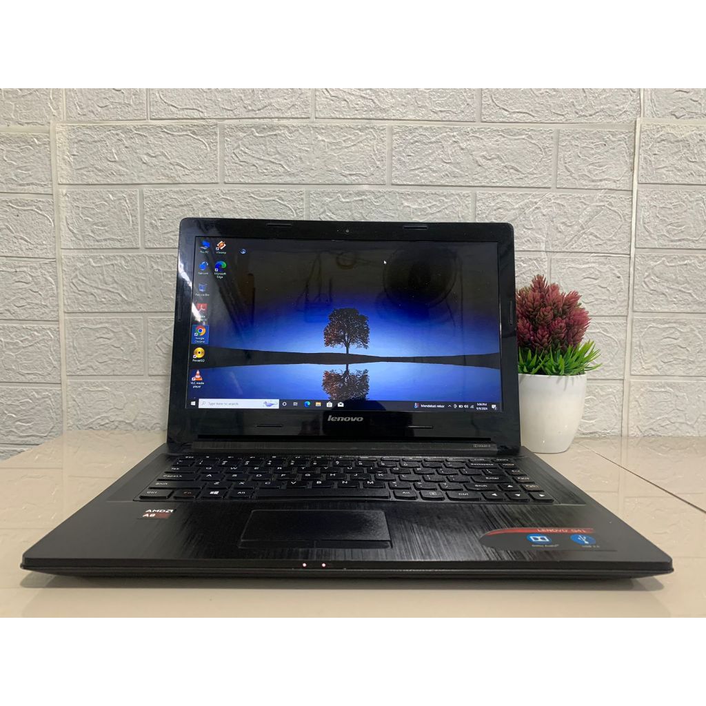 Laptop Lenovo Slim 1Jutaan.Laptop Lenovo G41,AMD A8,Ram 4,HDD 500GB.Siap Pakai No Minus,100% Aman & 