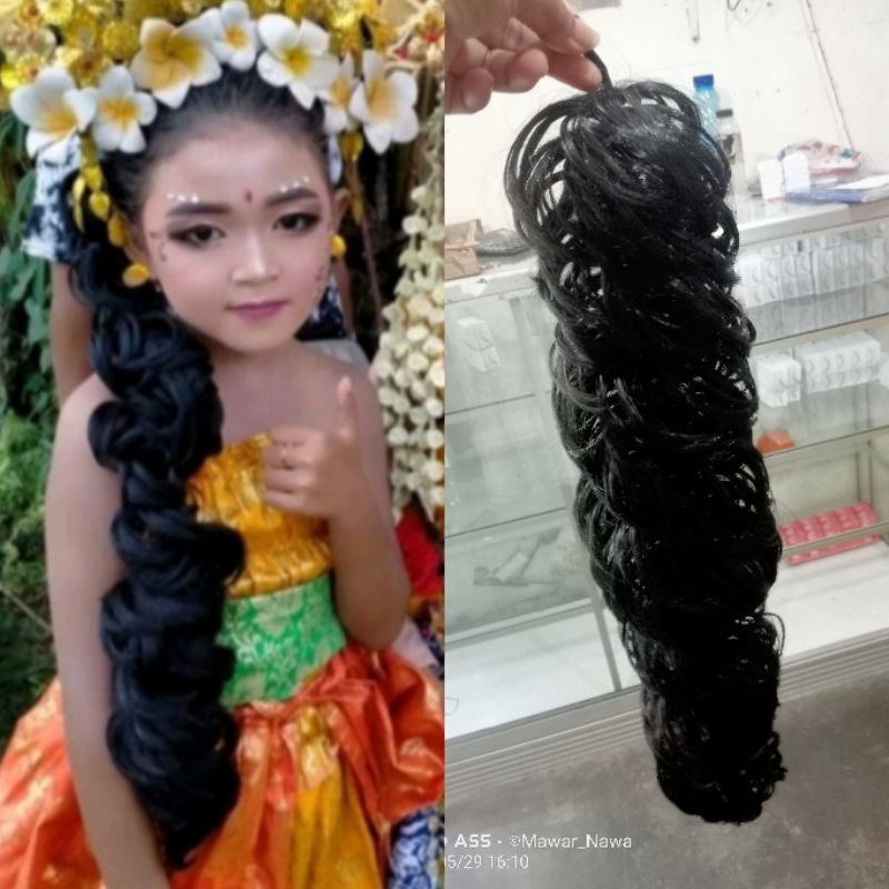 Sanggul kemoceng, sanggul modern, variasi, sanggul anak