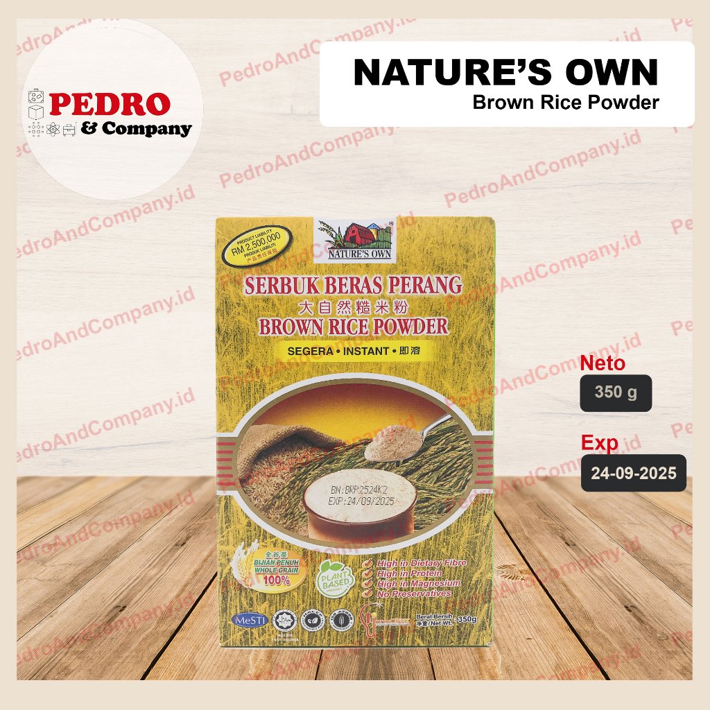 

natures own sereal beras merah instant 350 gram - red rice cereal