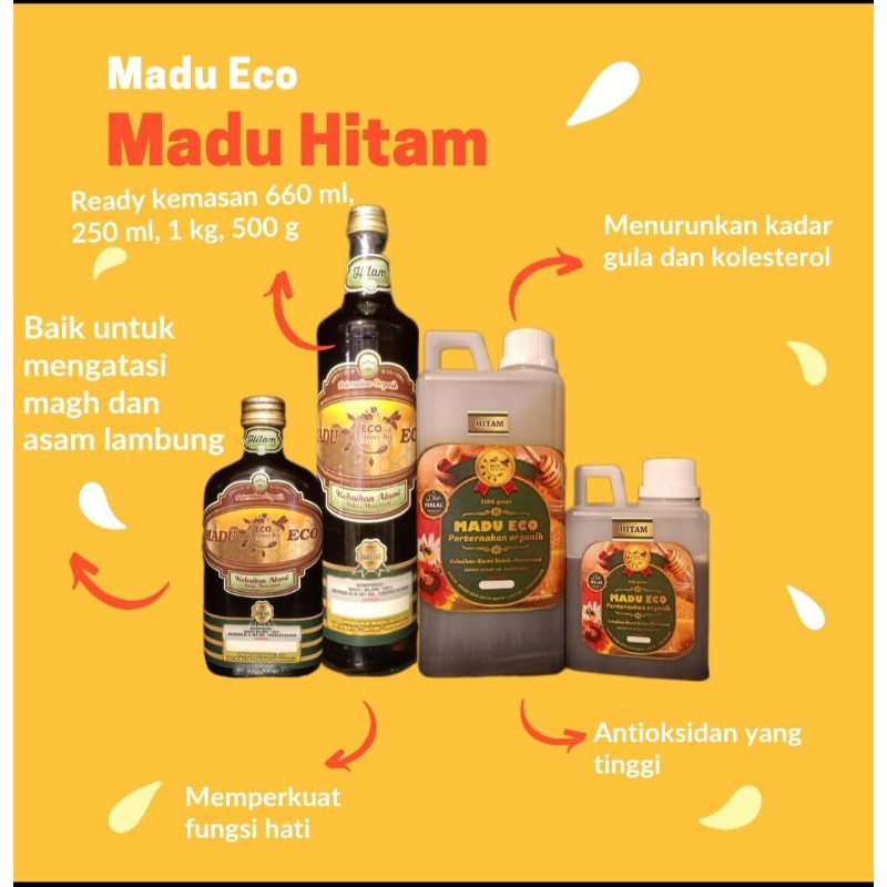 

Madu Hitam 1 kg | Madu Asli | Madu Eco | Madu Murni