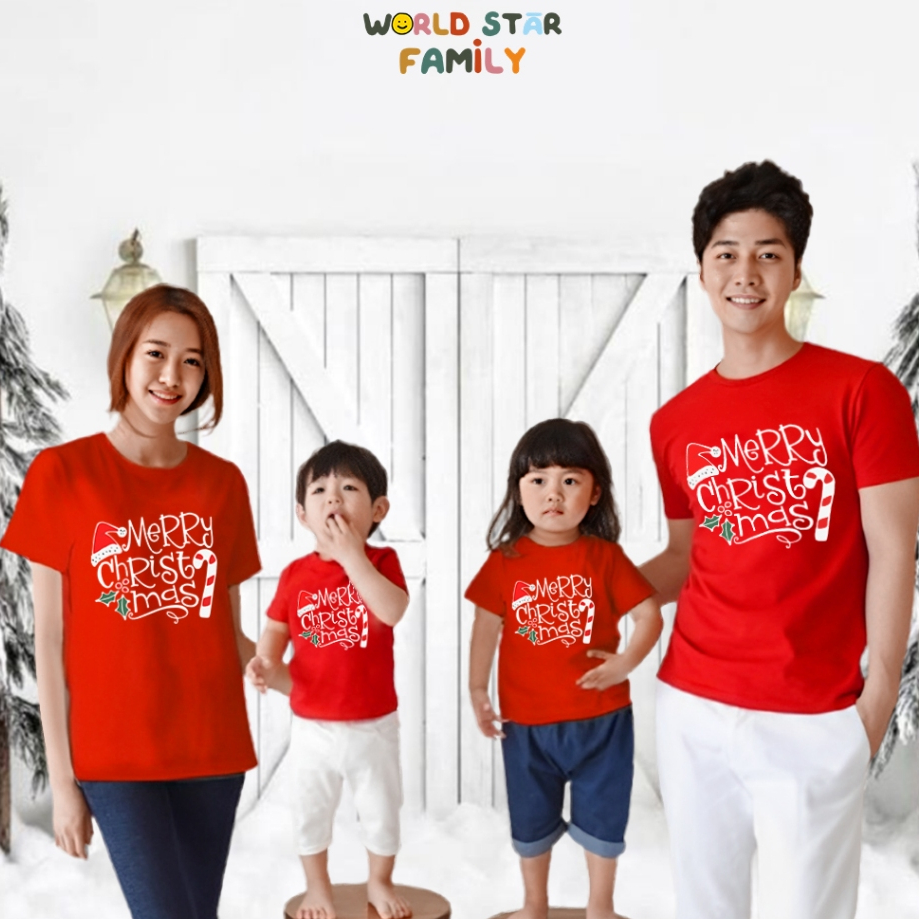 WSF BAJU NATAL KELUARGA KAOS NATAL KAOS NATAL KELUARGA BAJU NATAL WANITA BAJU NATAL ANAK KAOS MERRY 