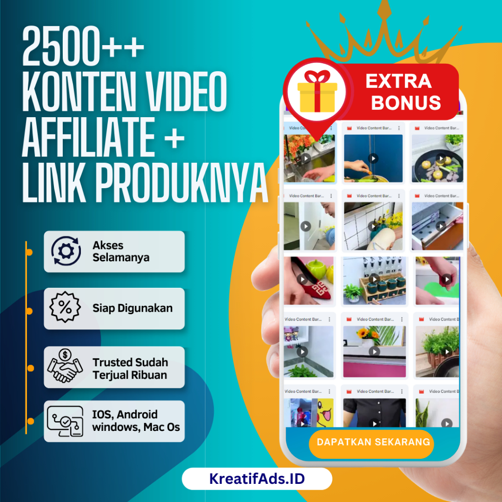 Konten Video Affiliate Produk Terlaris & Produk Viral