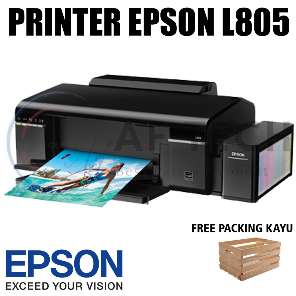 Printer Epson L805 Wi-Fi Wireless 6 Tinta Second  Printer Murah Bisa Wi-Fi