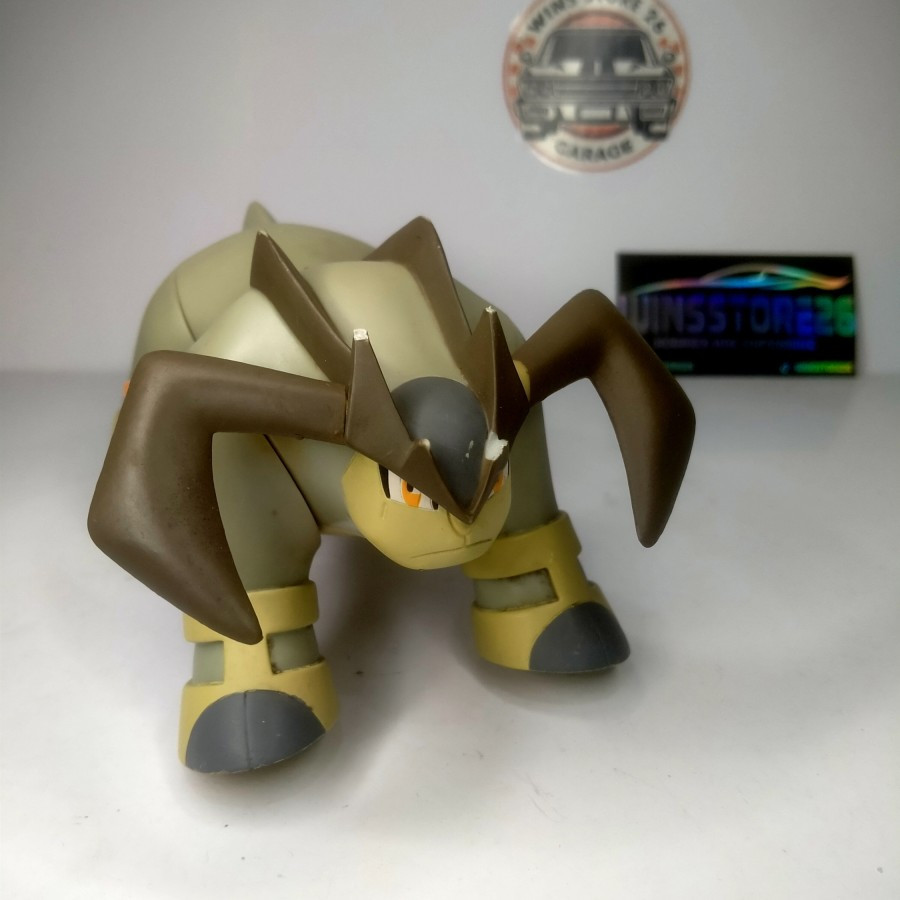 POKEMON Figure TERAKION Soft Vnyil ORIGINAL TOMY Loose Second