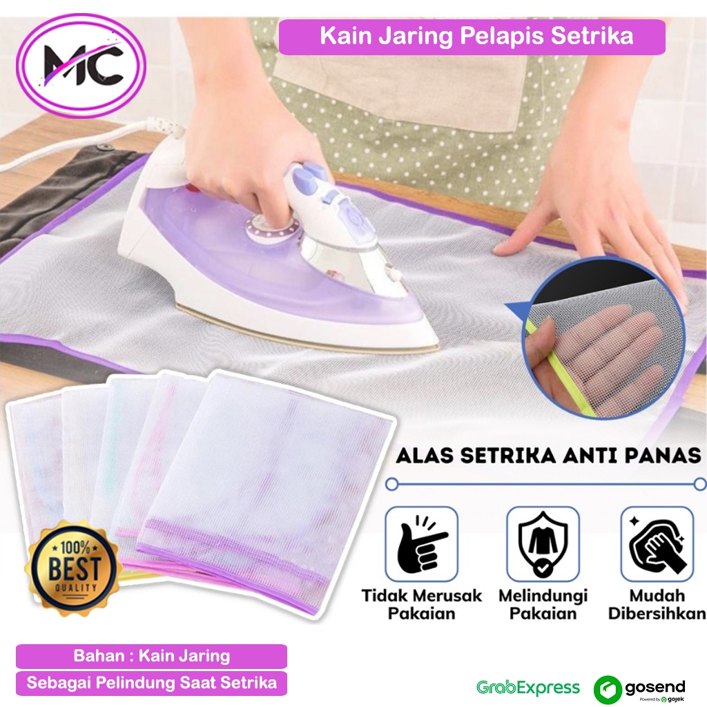 Alas Kain Jaring Setrika Baju Anti Panas Pelapis Strika Pakaian Alas Tatakan Gosokan Baju Ironing Ma