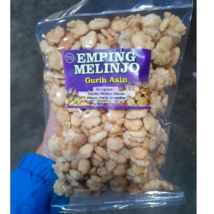 

Emping Melinjo Kletuk Asin Gurih 250gram