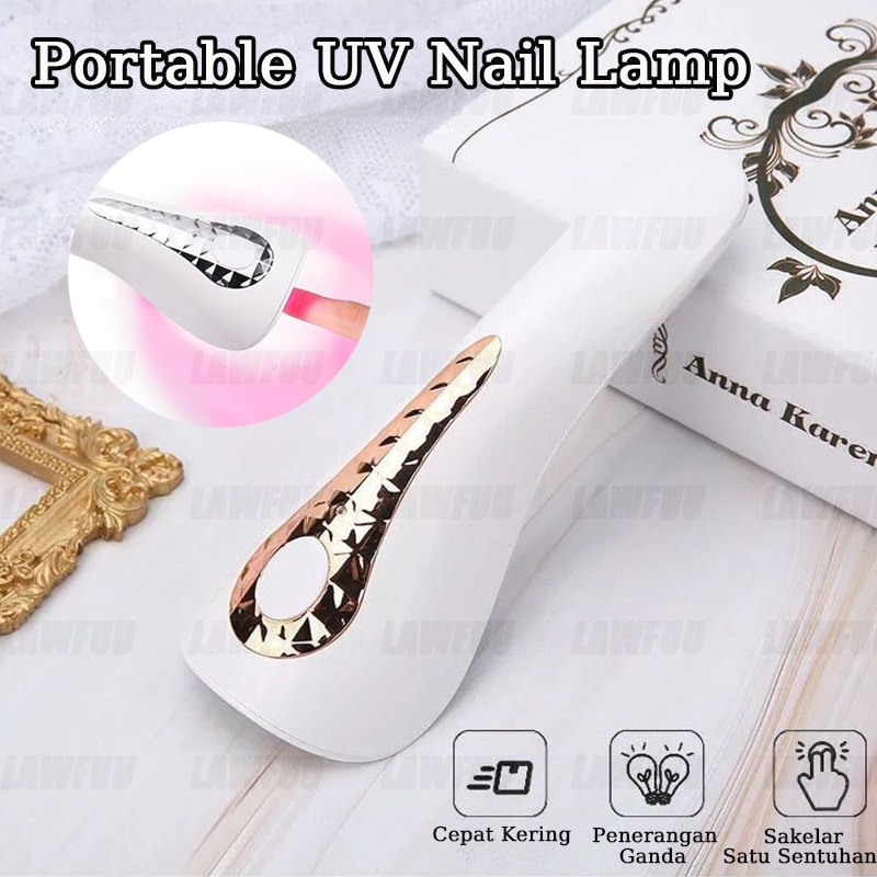 Nail Dryer 15 Detik Mesin Kuku Lampu Merah Cepat Kering Portabel Nail Dryer Untuk Pengering Kutek Ge