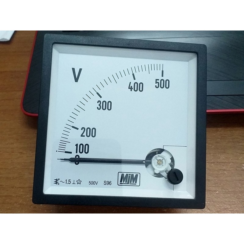 Volt Meter Analog AC 500V 96x96