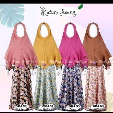 Gamis kids gamis anak Shafiyah Gamis katun jepang