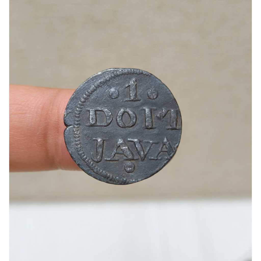 Koin Kuno Java Duit 1 Evic 1814