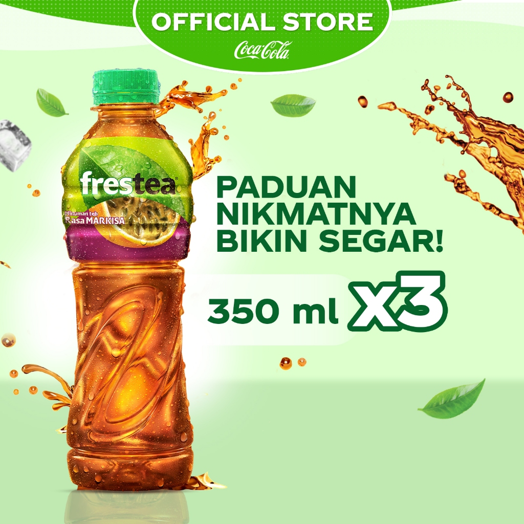 

Frestea Passion Fruit Minuman Teh Rasa Markisa - Botol 350ml x 3 pcs