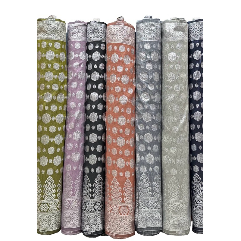 Bahan Songket Melayu / Bahan Songket Melayu Pucuk Rebung / Songket Meteran