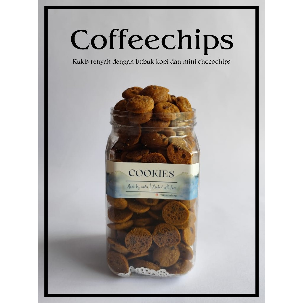 

Coffeechips Cookies / Kue Kering Kopi dengan Chocochips Mini (Large Size)