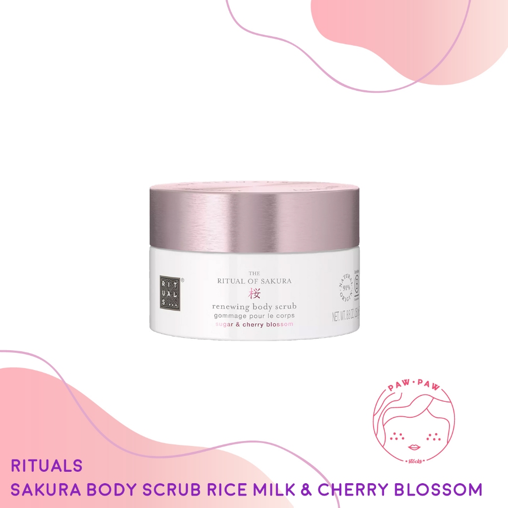 ppt-rituals  sakura body scrub rice milk & cherry blossom
