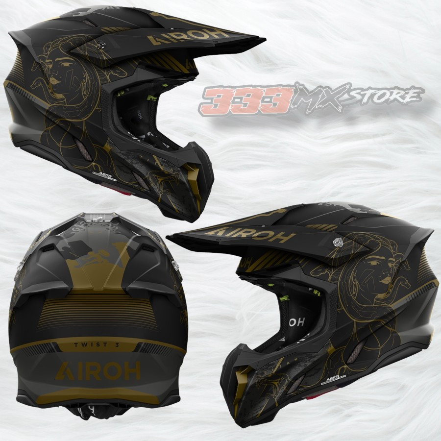 Helm Airoh Twist 3 Titan Matt Helmet Airoh Twist 3 Cross Trail Original
