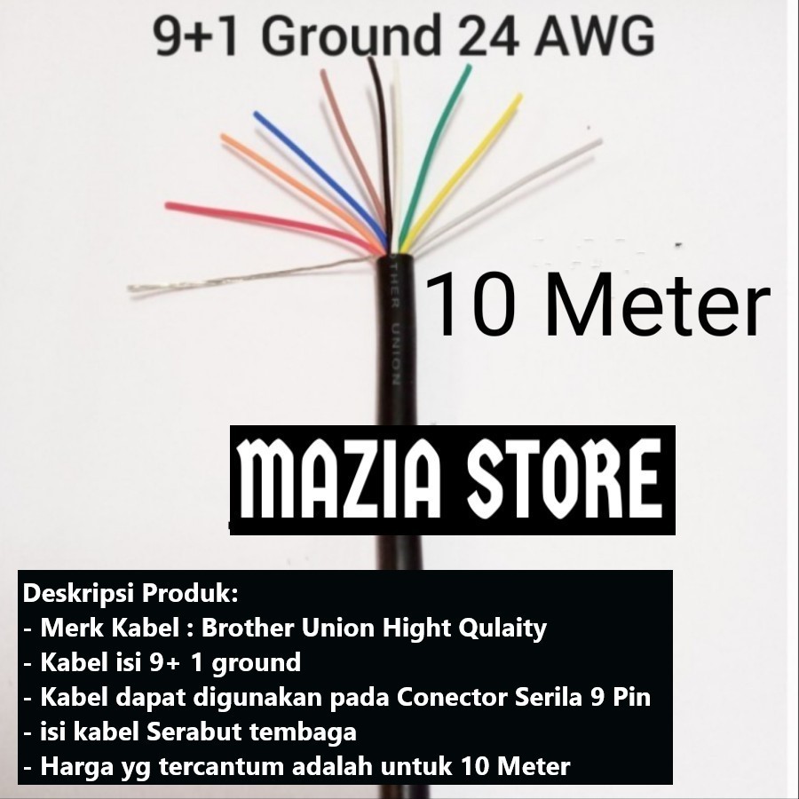 Cable 24 Awg brother union isi 9 (10 mtr)
