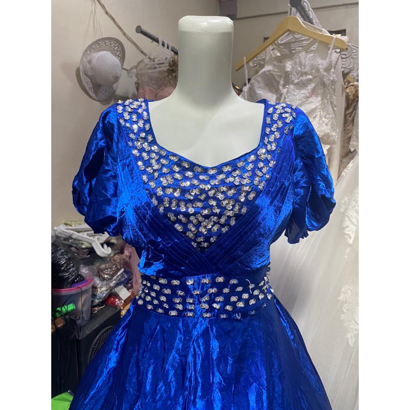 Gaun Pesta Gaun Kerajaan Vintage