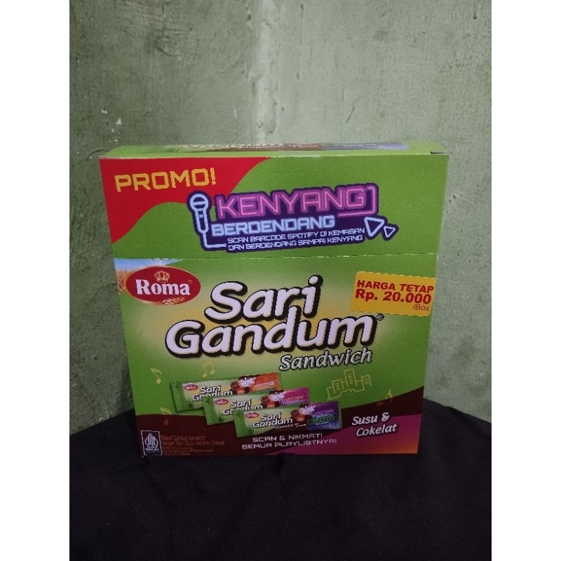 

SARI GANDUM ROMA RASA COKLAT 12PCS/27GR