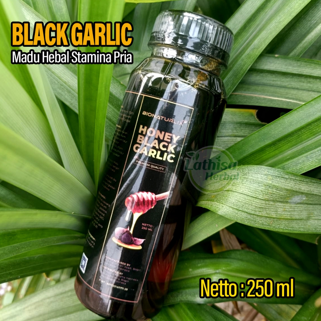 

Black Garlic Honey Madu Bawang Hitam Bawang Tunggal Stamina Pria 250ML