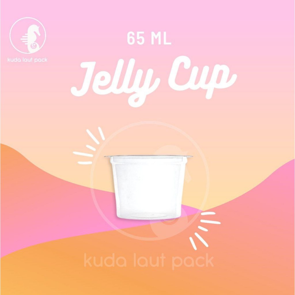 Gelas Plastik Pudding 55ml - 65ml Bening/ Cup Tester / Ice Cream Jelly Puding Kuda Laut Cup