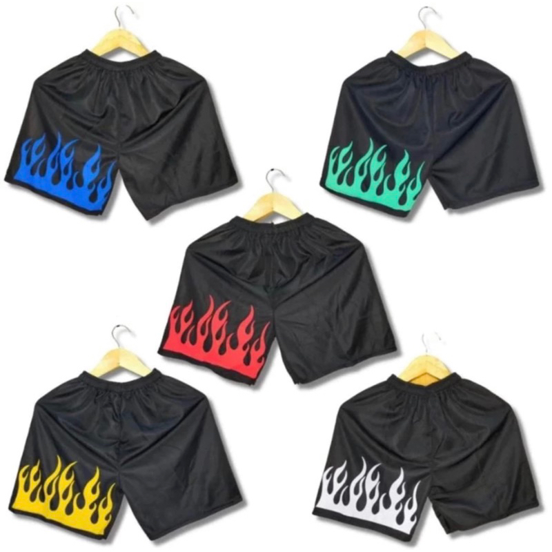 Celana API pendek / Celana kolor Boxer Motif api Pria Wanita