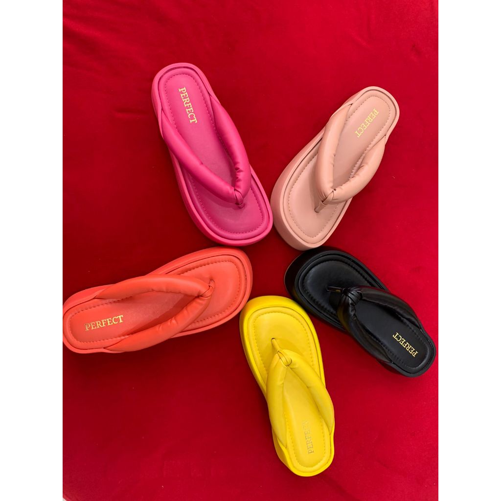 Allure Sandal Pillow Sandal Wedges Wanita Premium