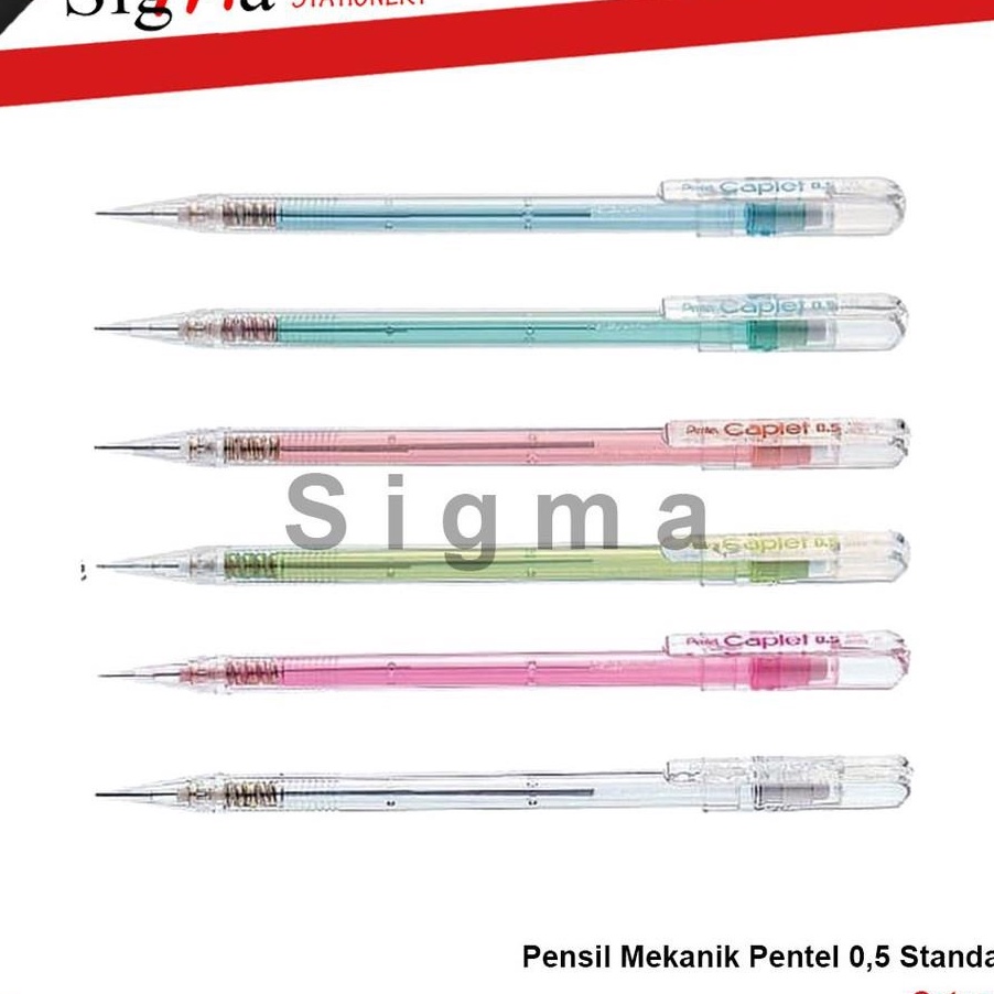 

ORDER SAJA GAN Pensil Mekanik PENTEL Caplet 5 Pcs