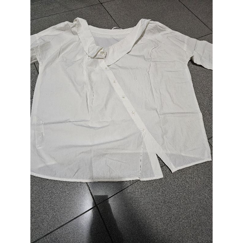 baju atasan blouse cewek zara#zara#blouse#putih#preloved#branded
