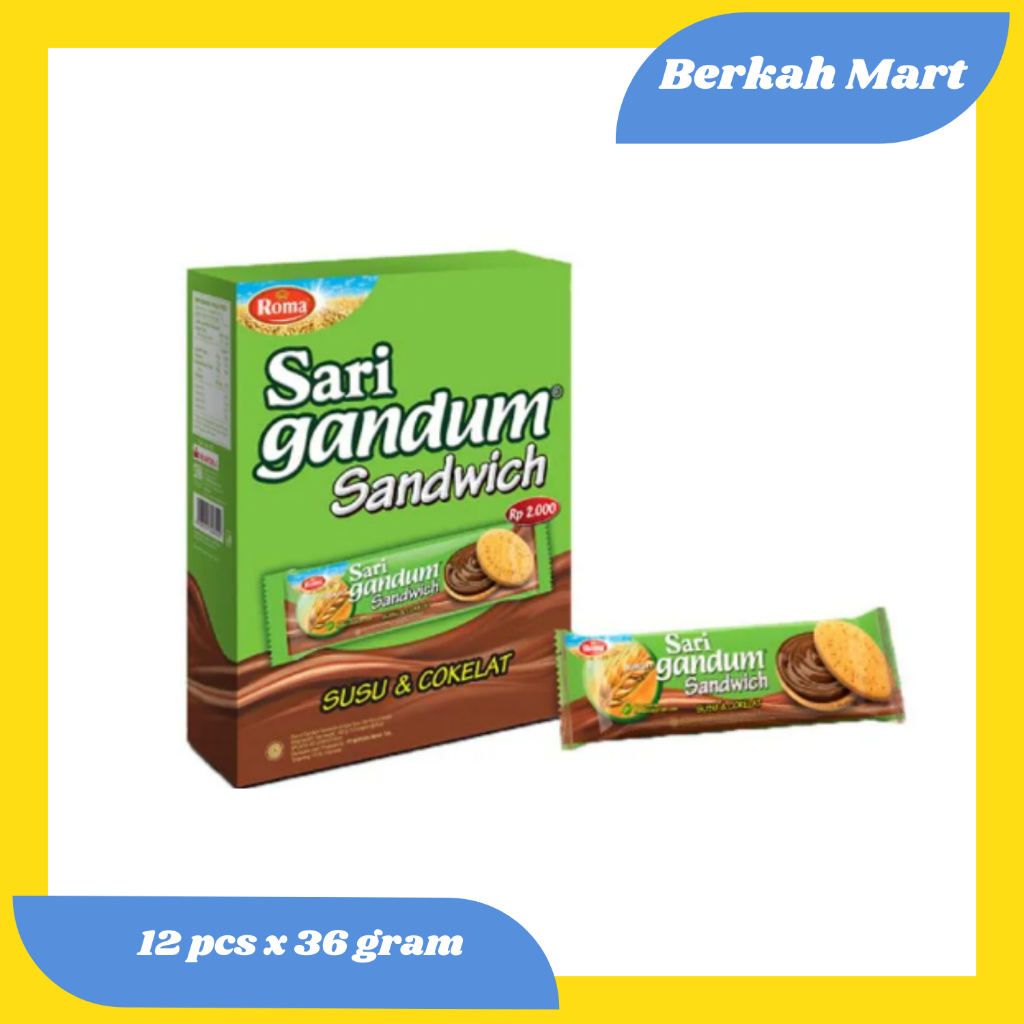 

SARI GANDUM - KEMASAN 1 BOX ISI 12 PCS