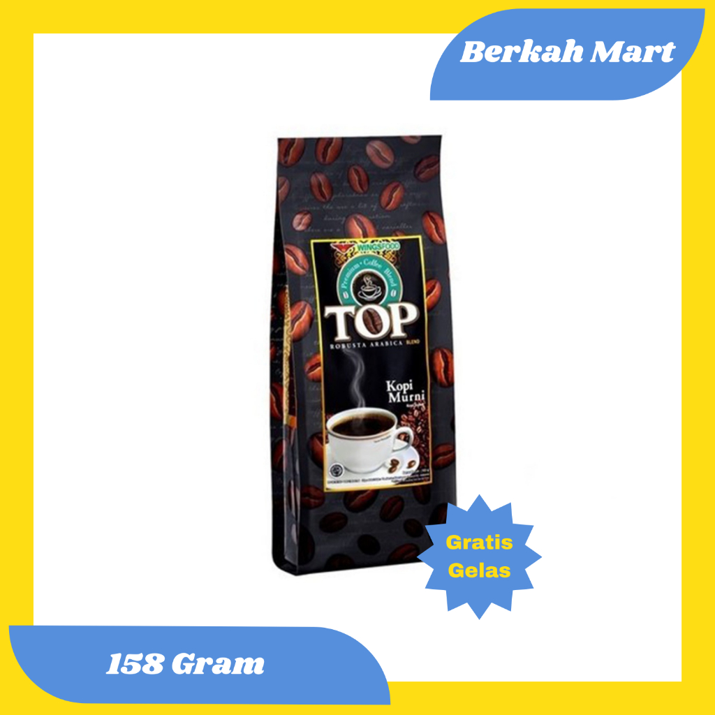 

TOP KOPI MURNI - KEMASAN 158 GR (FREE GELAS)