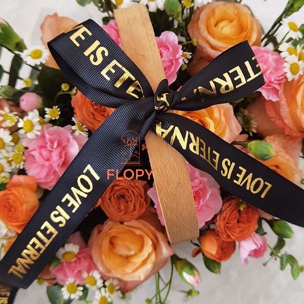 

SALE 25 CM Pita Grossgrain Love Is Eternal Pita Salur Tulisan love Is Eternal