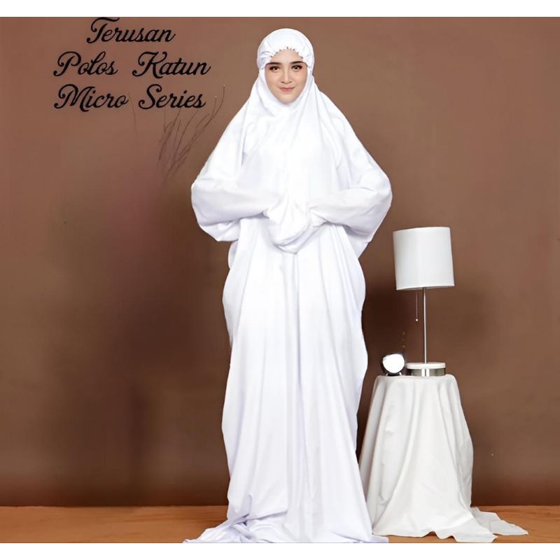 MUKENA WANITA BLUS/terusan BAHAN KATUN MICRO
