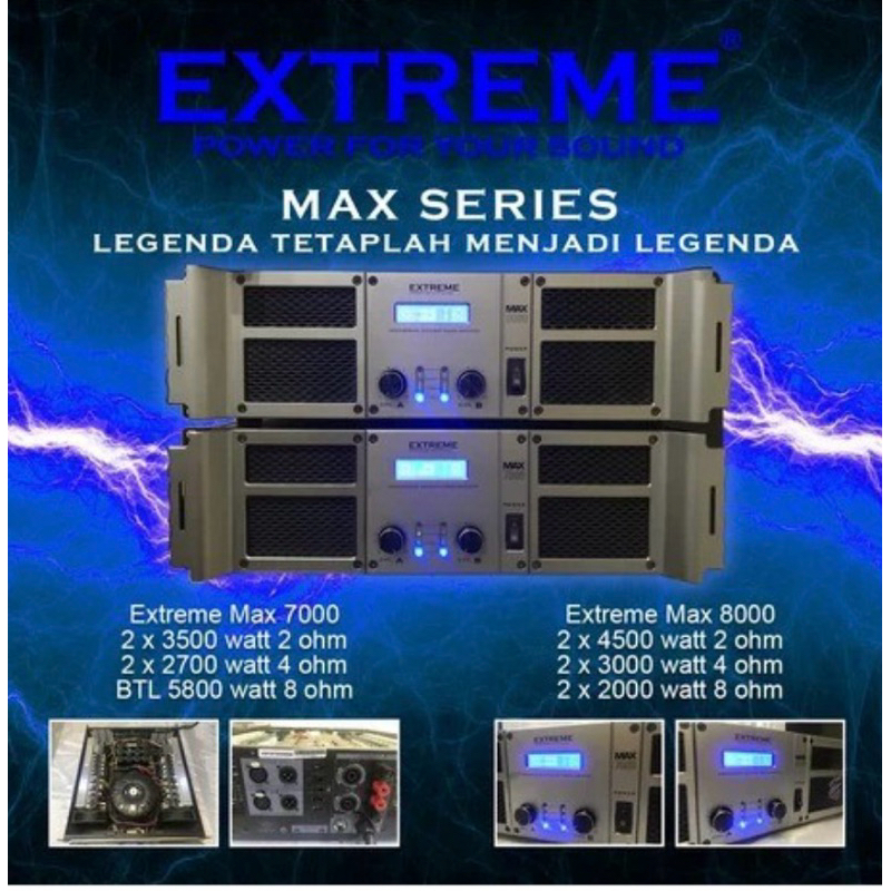 EXTREME MAX 7000 Power Amplifier Sound System