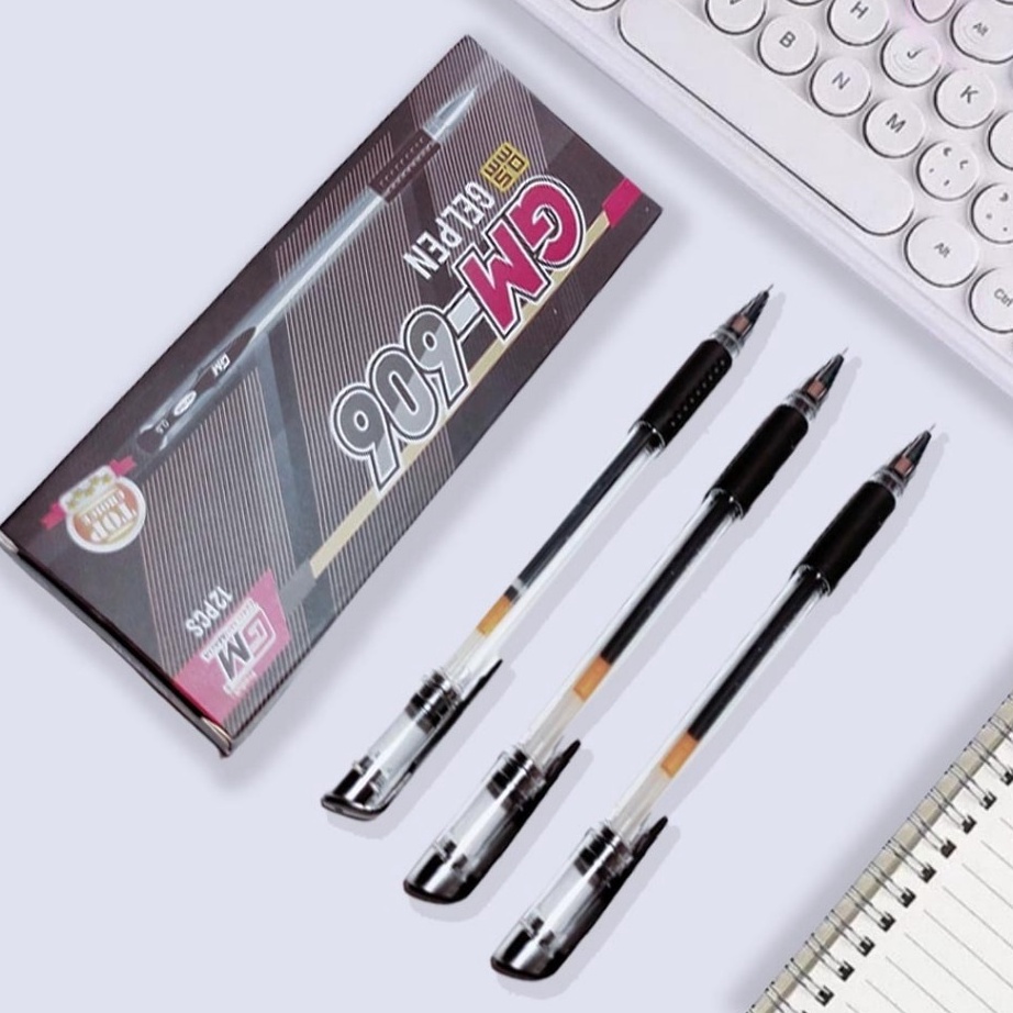 

LANGSUNG ORDER GAN Pulpen Gel Pen PER BOX 12 pcs Tinta Hitam