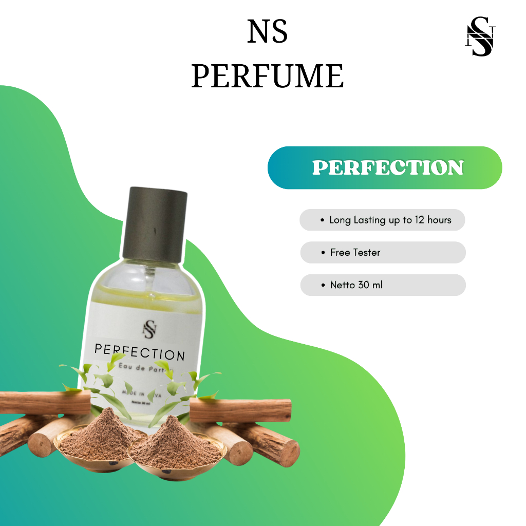 NS Perfume - Parfum 30ml HMNS PERFECTION Wangi Segar Fresh Tahan Lama Seharian for Unisex (Free Test
