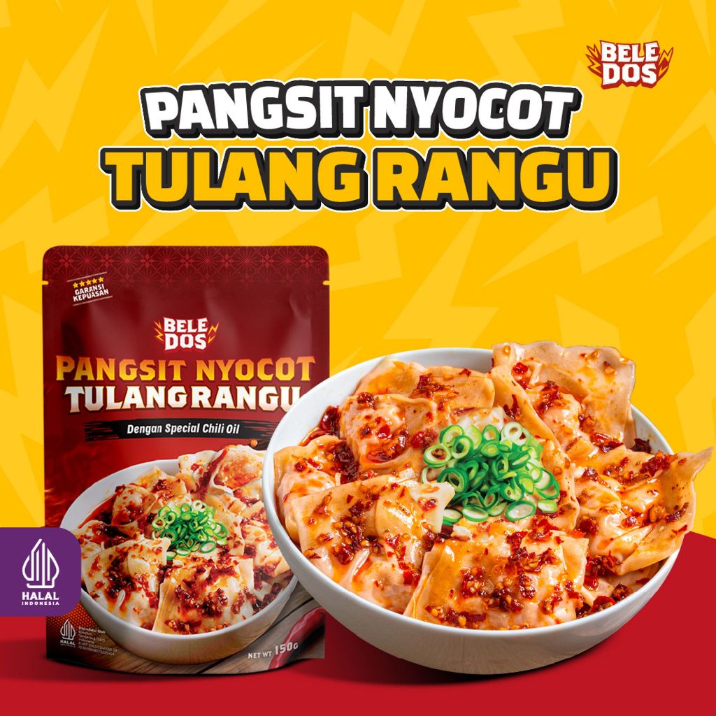 

Beledos Pangsit Nyocot Tulang Rangu (Bisa Digoreng atau Direbus)